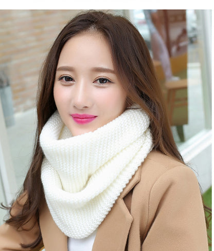 Autumn-Winter Warm And Thickening Solid Color Women's Scarf Winter