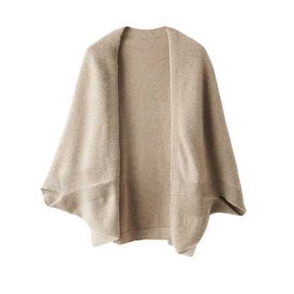 Cardigan Outer Wear Fashionable Warm Shoulder Pad Women's Scarf