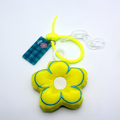 Creative Cute Flowers Keychain Plush Pendant Female Ins Style