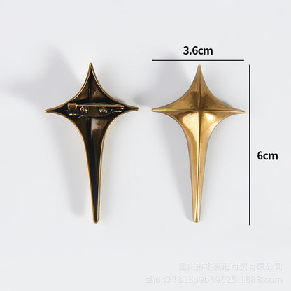 Metal Simplicity Ins Style Temperament Brooch Accessories