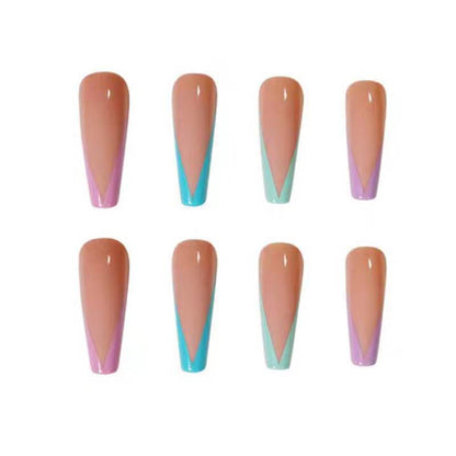 Color Long Ballet Detachable Wearable Nail Patch