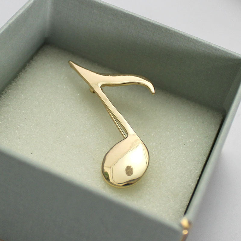 Musical Note Simple Atmospheric Natural Pin Brooch