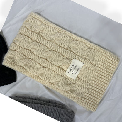 Long Solid Color Knitted Wool Keep Warm Scarf