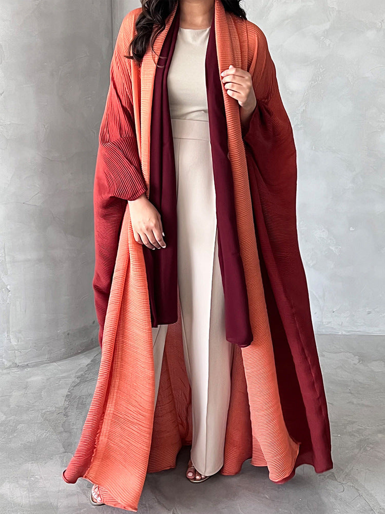 Sanzhai Shoulder Cloak Coat Pleated Loose Plus Size Scarf