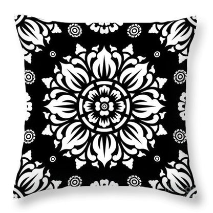 Funda de almohada sencilla de piel de melocotón en blanco y negro