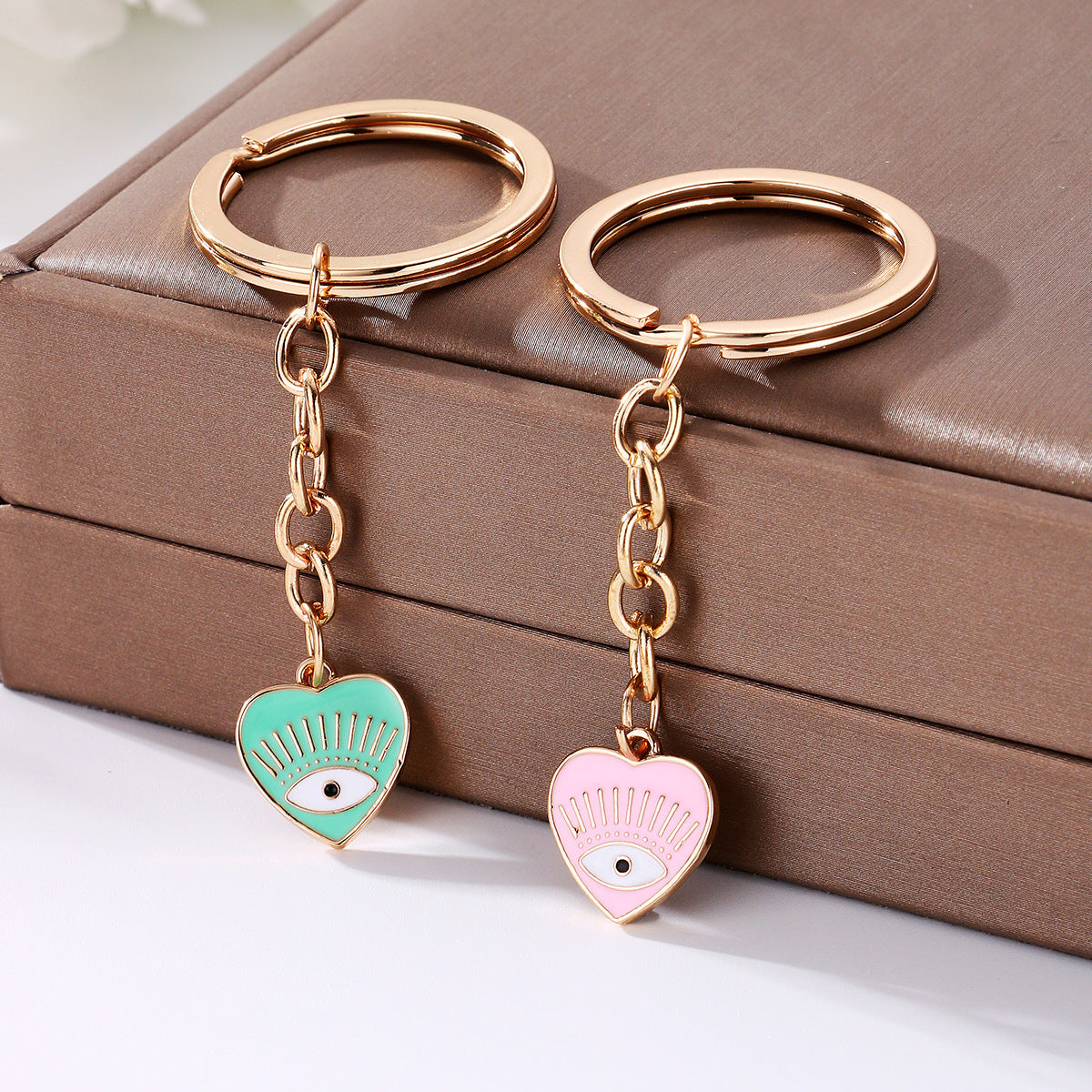 Girly Heart Lovely Key Buckle Pendant Ornaments For Couple