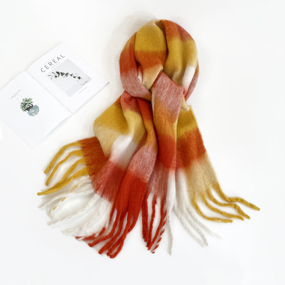 Fashion Solid Color Haima Hair Scarf For Women