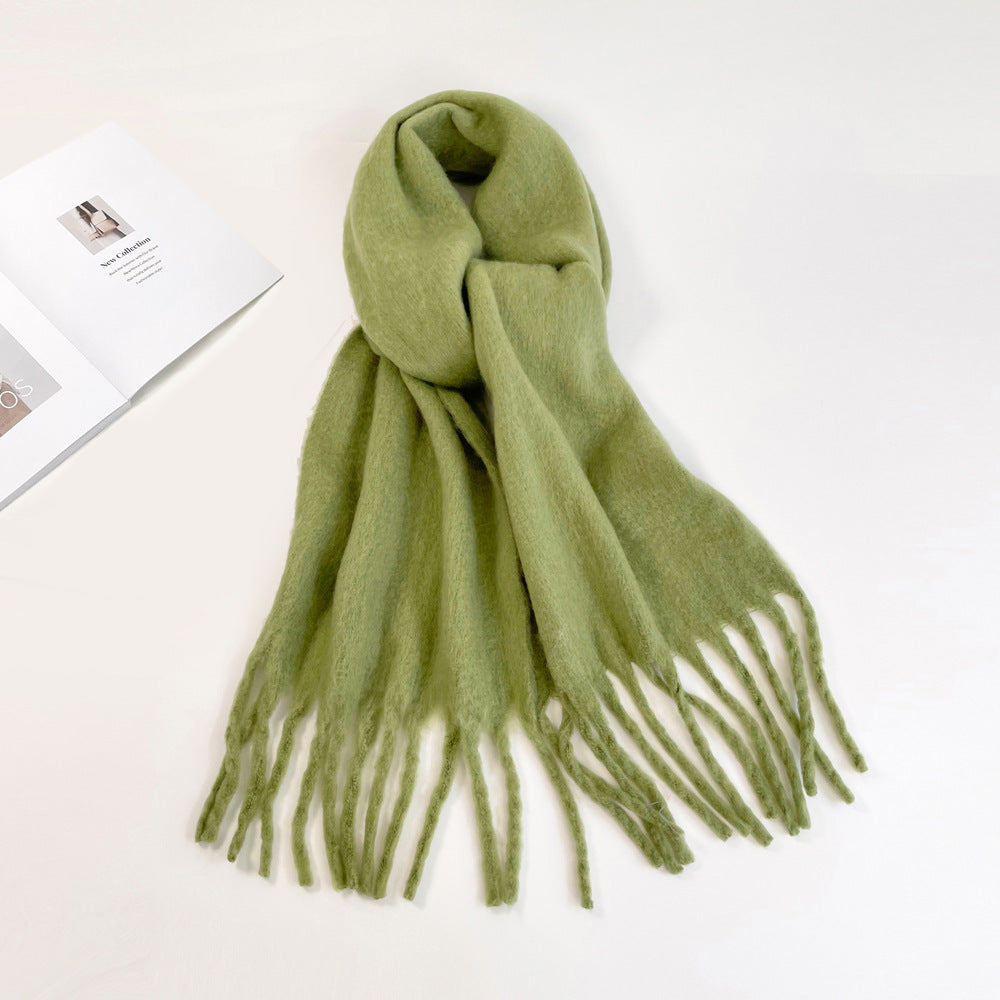 Fashion Solid Color Haima Hair Scarf For Women