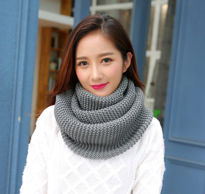 Autumn-Winter Warm And Thickening Solid Color Women's Scarf Winter