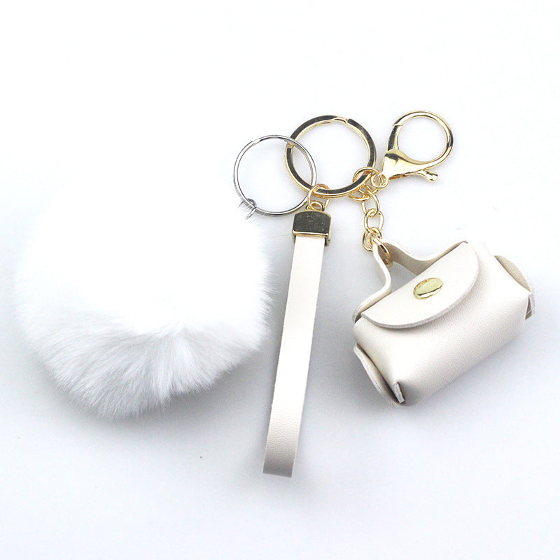 Fashion Ornaments Creative Leather Bag Keychain