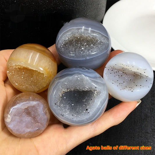 Natural Agate Crystal Cave Jack Purcell Crystal Ball