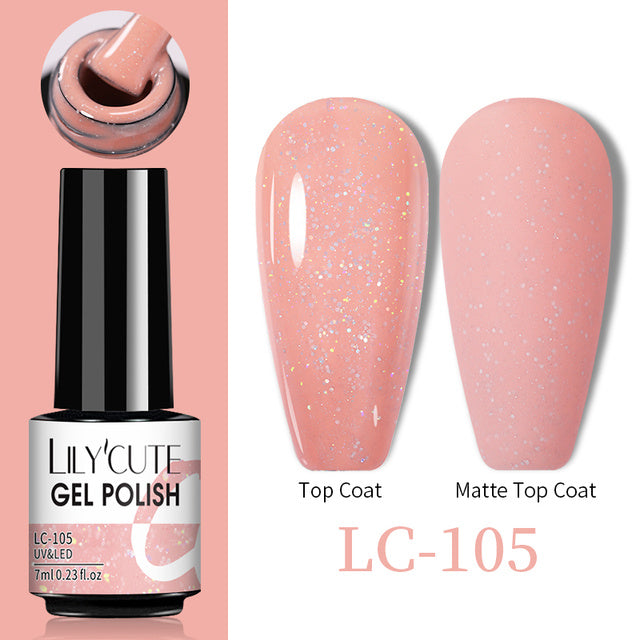 Esmalte de uñas que cambia de color con gel térmico