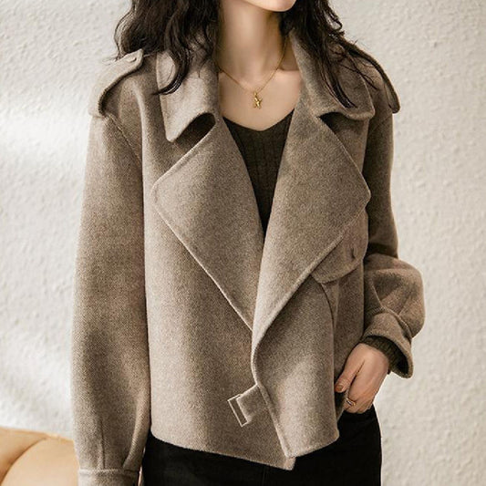 Woolen Suit Women's British Style Autumn And Winter Small Loose-fitting Short Coat