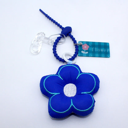 Creative Cute Flowers Keychain Plush Pendant Female Ins Style