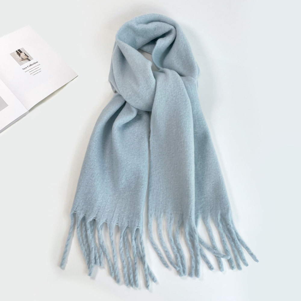 Fashion Solid Color Haima Hair Scarf For Women