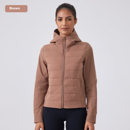 Thin Hood Down Jacket Women's Windproof, Waterproof And Warm Coat