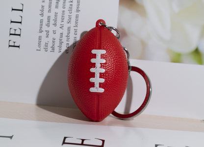 Non Foam Tumble Resistant Football Keychain