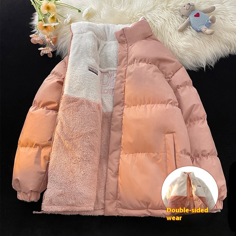 Reversible Cotton Coat Loose Thick Warm-keeping Cotton Clothing