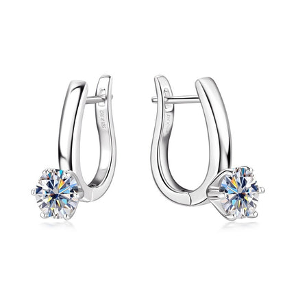 Six-claw Diamond Earring Ear Clip