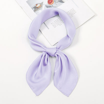 Simple And Versatile Satin Plain Handkerchief