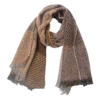 Men's And Women's Large Plaid Scarf Shawl