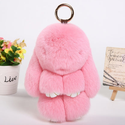 Rabbit Fur Pendant Car Key Ring Decoration