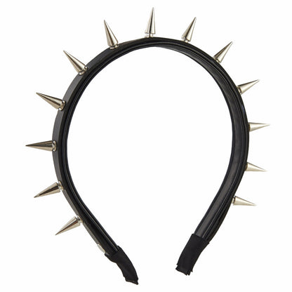 Handmade Rivet Leather Ring Punk Nail Headband Hair Accessory