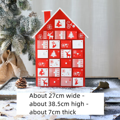 Christmas decoration wooden calendar