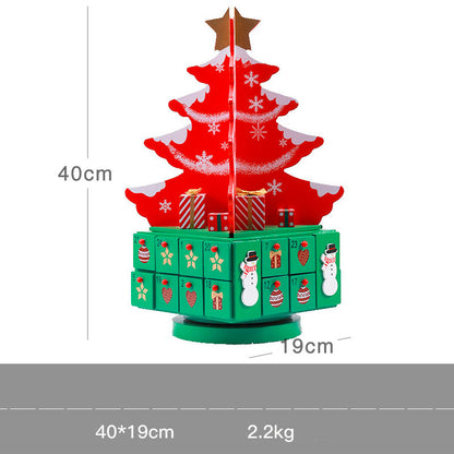 Christmas decoration wooden calendar