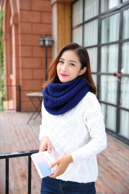 Autumn-Winter Warm And Thickening Solid Color Women's Scarf Winter