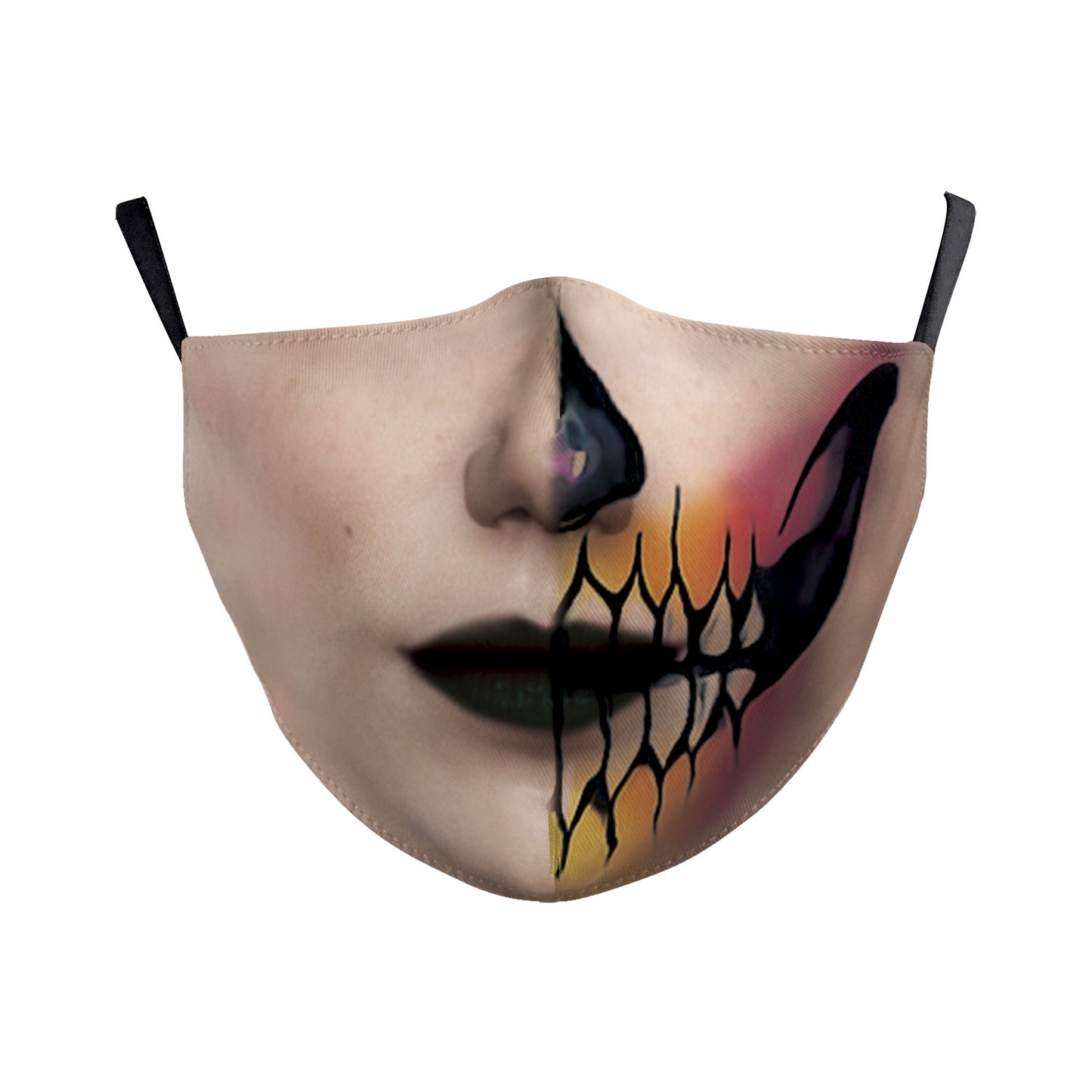 Digital Printing Wansheng Face Mask Skull Double-layer Dust Mask