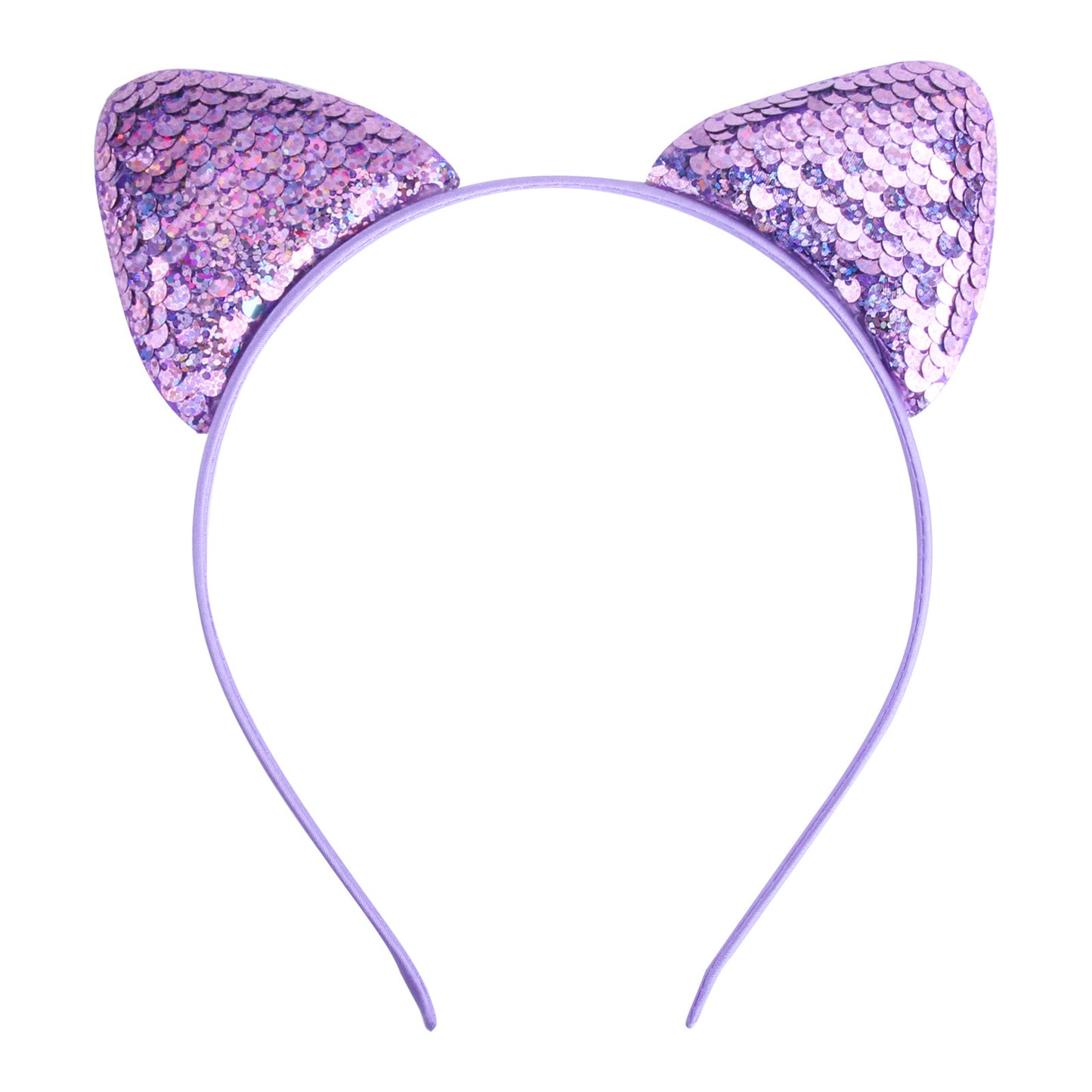 Quicksand Children's Cartoon Sweet Headband Hairpin Flip Scale Sequined Cat Ears Accessory