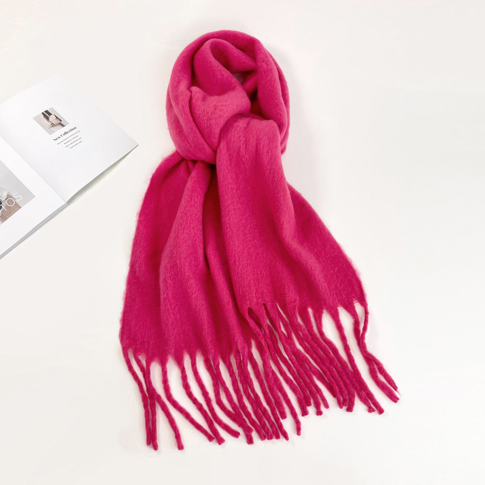 Fashion Solid Color Haima Hair Scarf For Women