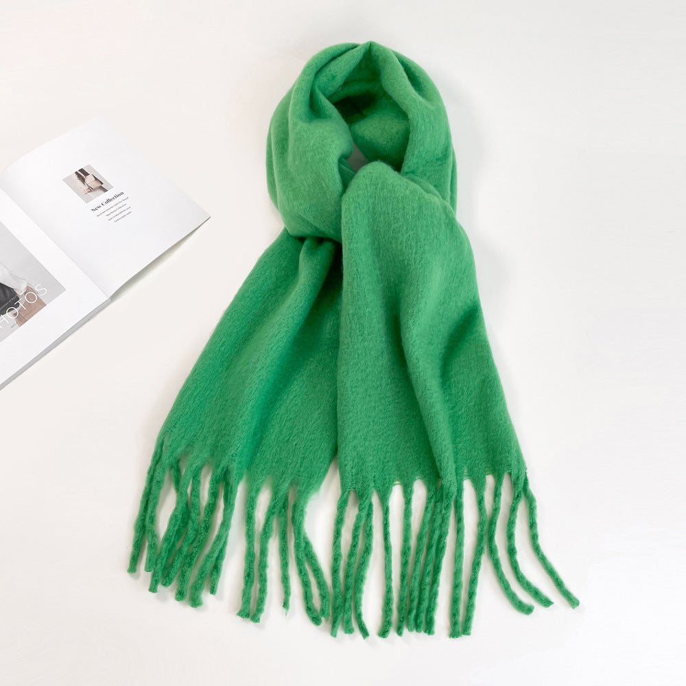 Fashion Solid Color Haima Hair Scarf For Women