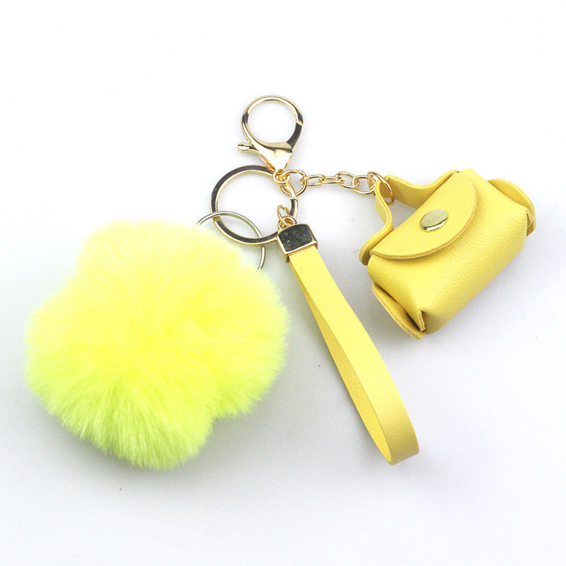 Fashion Ornaments Creative Leather Bag Keychain