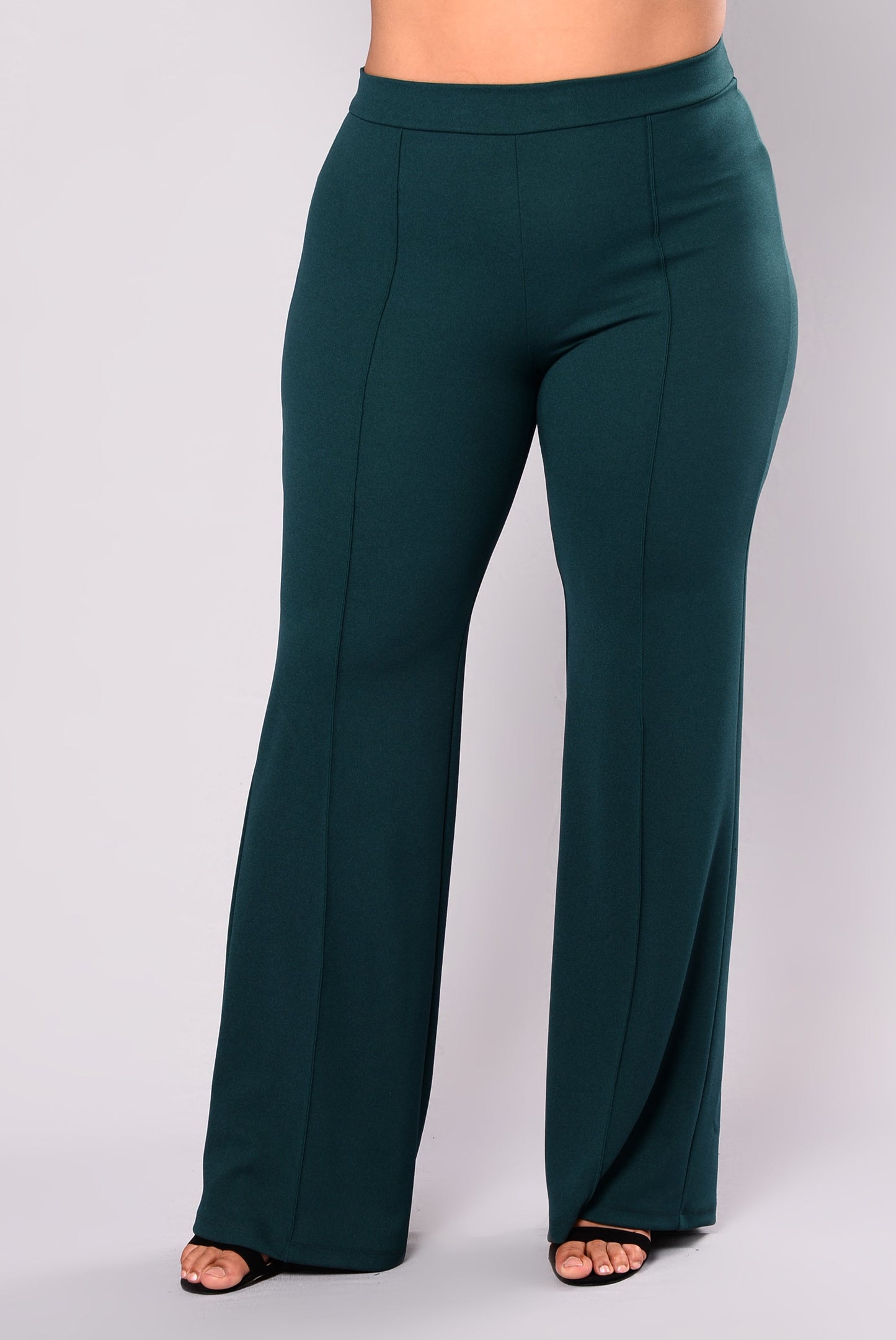 Victoria High Waisted Dress Pants - Hunter Green