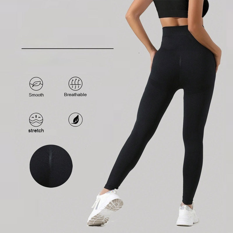 Pantalones de yoga para mujeres embarazadas con soporte abdominal sin costuras