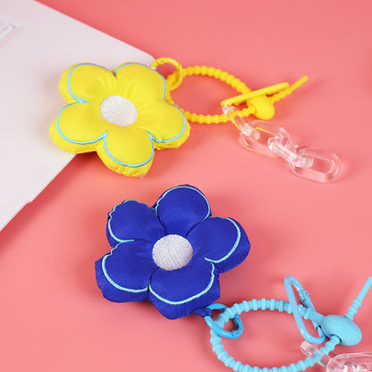 Creative Cute Flowers Keychain Plush Pendant Female Ins Style