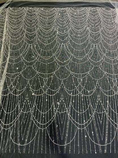 Embroidered Lace Fabric For Evening Dress