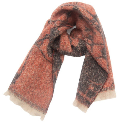 Women's Shawl Flower Jacquard Scarf