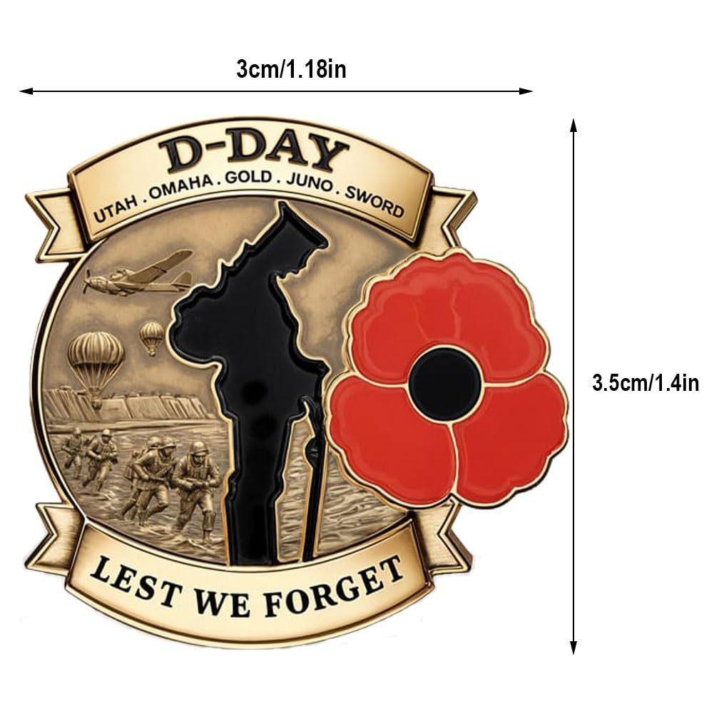 D-Day 80th Anniversary Commemorative Badge