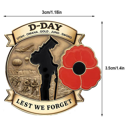 D-Day 80th Anniversary Commemorative Badge