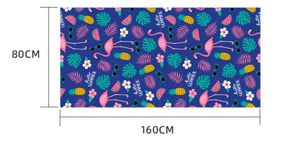 Printed Swim Microfiber Beach Towel