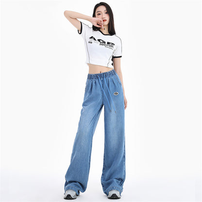 Tencel Thin Ice Silk Wide Leg Jeans