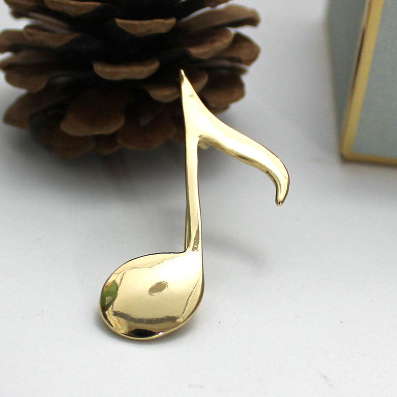 Musical Note Simple Atmospheric Natural Pin Brooch