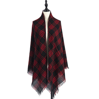 Women's Cashmere-like Plus-sized Double-sided Qicaigei Scarf Shawl