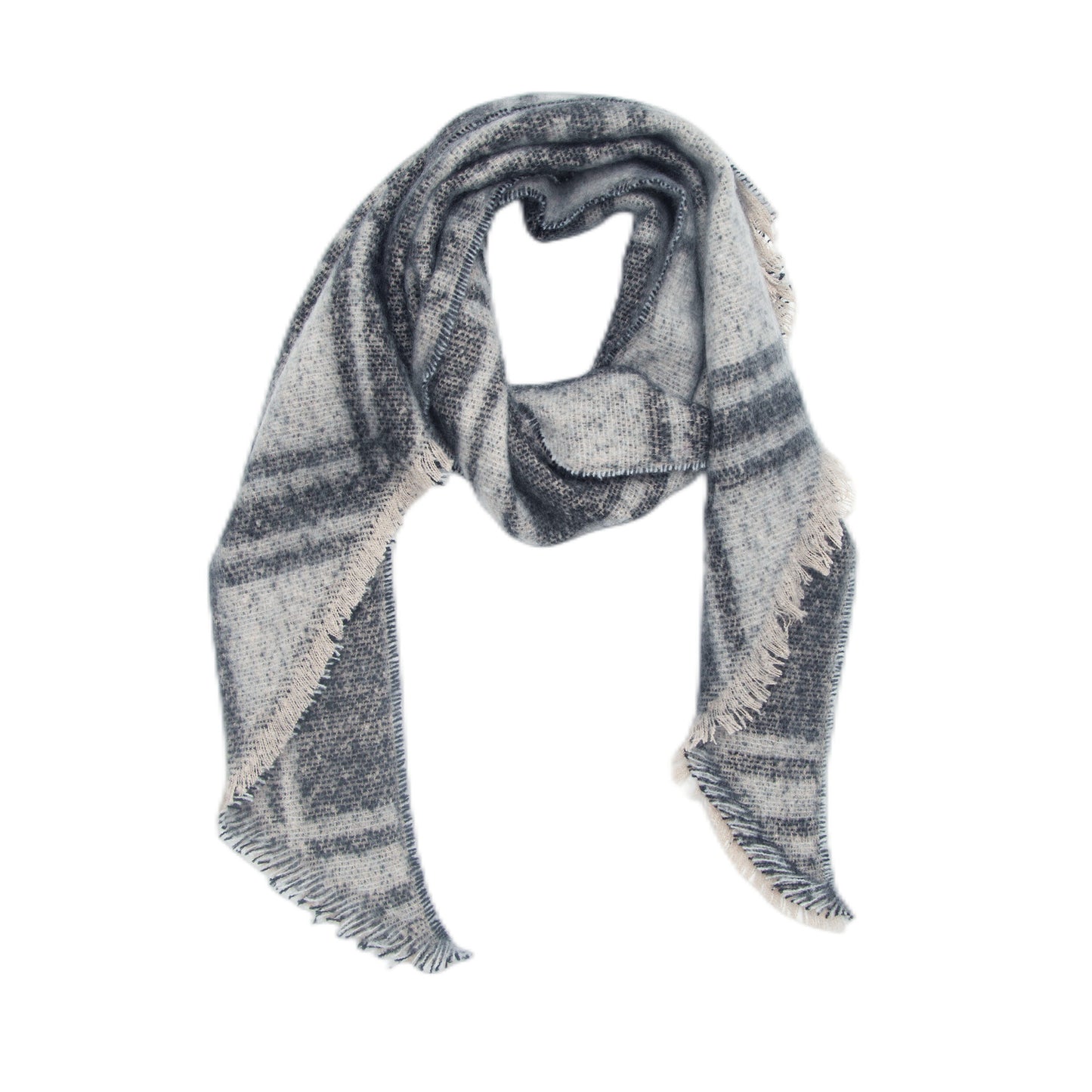 European And American Yarn Rhombus Twill Scarf