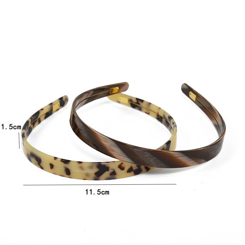 New Korean Style Ins Ornament Acetate Hair Accessories Hawksbill Color Headband