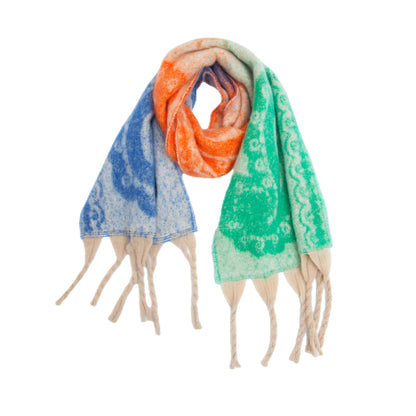 New Thick Tassel Paisley Jacquard Scarf