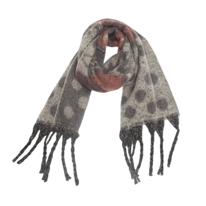 Shawl Thickened Scarf Tassel Jacquard Dot Scarf